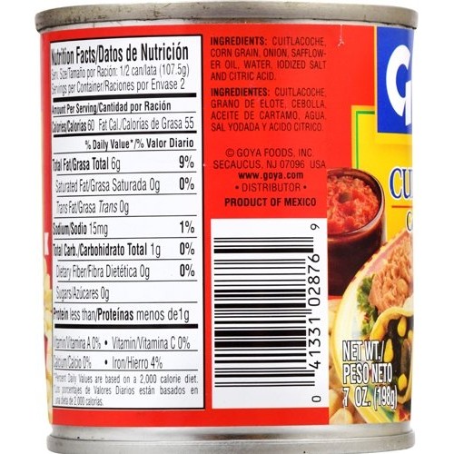 Goya Foods Cuitlacoche Corn Mushroom, 7 Ounce