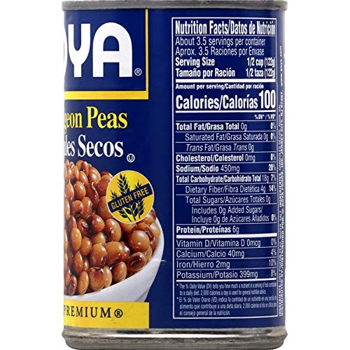 Goya Foods Dry Pigeon Peas, 15.5 Ounce Pack Of 24