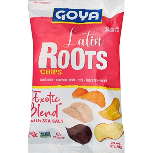 Goya Foods Exotic Blend With Sea Salt Latin Roots Chips, 6 Ounce...