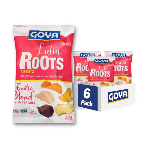 Goya Foods Exotic Blend With Sea Salt Latin Roots Chips, 6 Ounce...