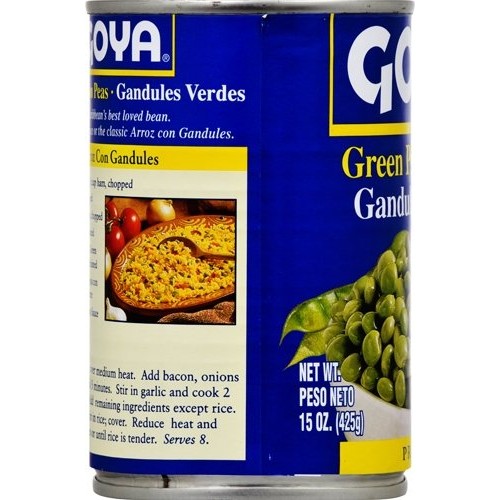 Goya Foods Green Pigeon Peas in Can, 15Ounce (Pack of 24)