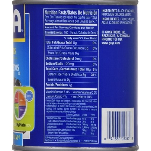Goya Foods Low Sodium Black Beans, 29-Ounce Pack Of 12