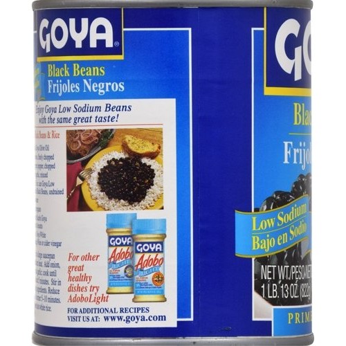 Goya Foods Low Sodium Black Beans, 29-Ounce Pack Of 12