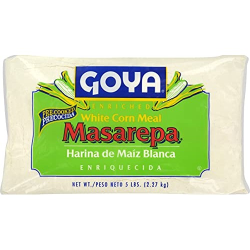 Goya Foods Masarepa Pre-Cooked White Corn Meal, 5 Pound