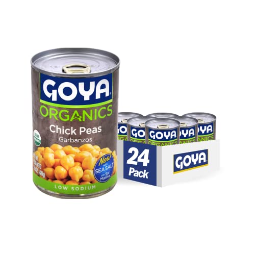 Goya Foods Organic Chick Peas, Garbanzo Beans, 15.5 Ounce Pack ...
