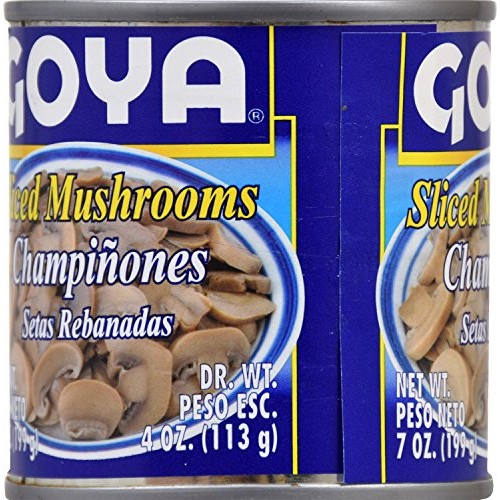 Goya Foods Sliced Mushrooms, 4 Ounce Pack Of 24