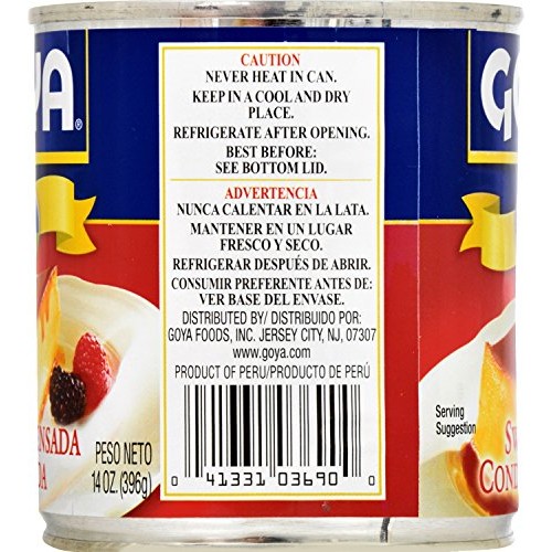 Goya Foods Sweetened Condensed Milk, 14-Ounce Pack Of 24
