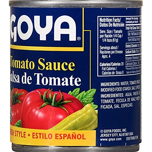 Goya Foods Tomato Sauce, Spanish Style, 8 Ounce Pack Of 48