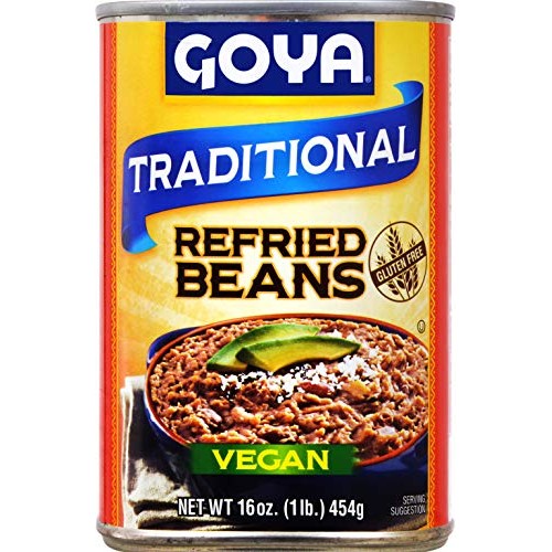 Goya Foods Traditional Refried Beans, 16-Ounce Pack Of 12