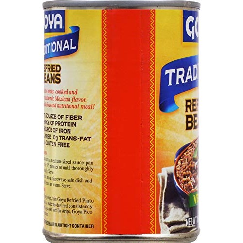 Goya Foods Traditional Refried Beans, 16-Ounce Pack Of 12