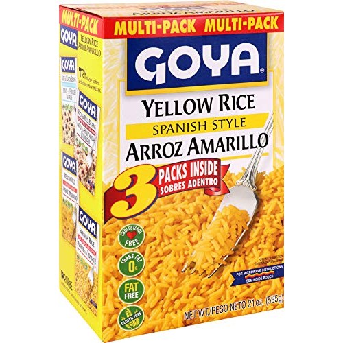Goya Foods Yellow Rice Mix Multipack, 3 - 7 Ounce Packs Pack of 8