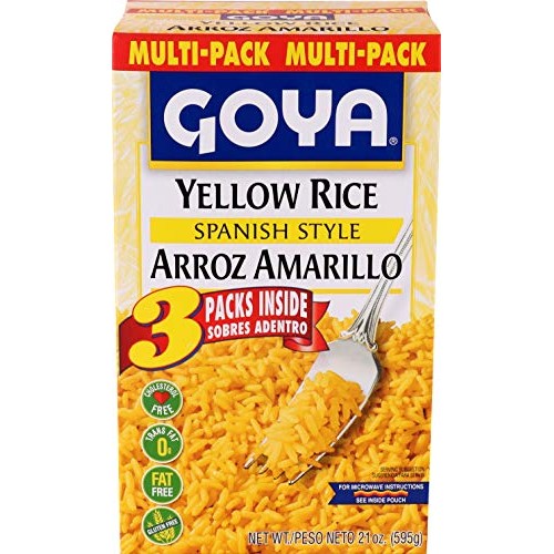 Goya Foods Yellow Rice Mix Multipack, 3 - 7 Ounce Packs Pack of 8