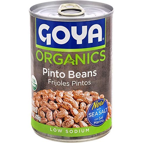 Goya Frijoles Pintos Con Sal Marina - Low Sodium Organic Pinto B
