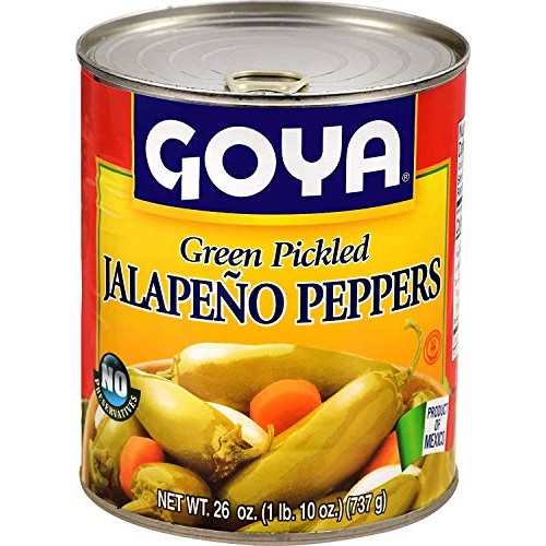 Goya Green Pickled Jalapeno Peppers 3 Pack, Total Of 78 Oz