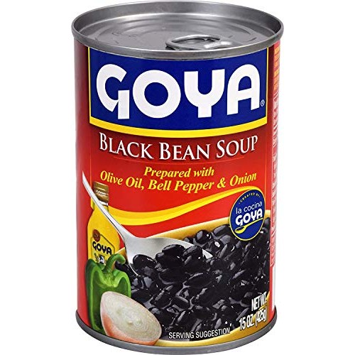 Goya Guisadas Ready-To-Eat Black Bean Soup 3 Pack, Total Of 45Oz