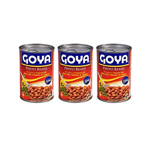 Goya Guisadas Ready-To-Eat Pinto Beans In Sauce 3 Pack, Total O