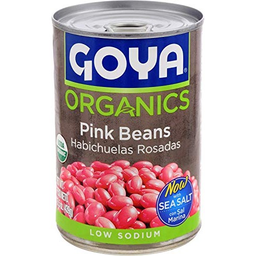 Goya Habichuelas Rosadas Con Sal Marina - Low Sodium Organic Pin