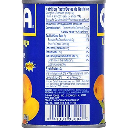 Goya Mango Slices In Syrup And Pulp 16 Oz