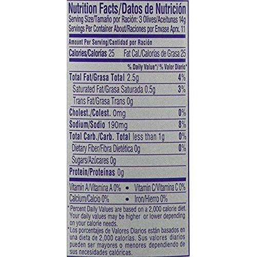 Goya Manzilla Green Olives Stuffed With Anchovies, 5.25 Ounce Ca