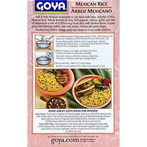 Goya Mexican Rice Chicken Flavor, 3 Pack, Total Of 21Oz