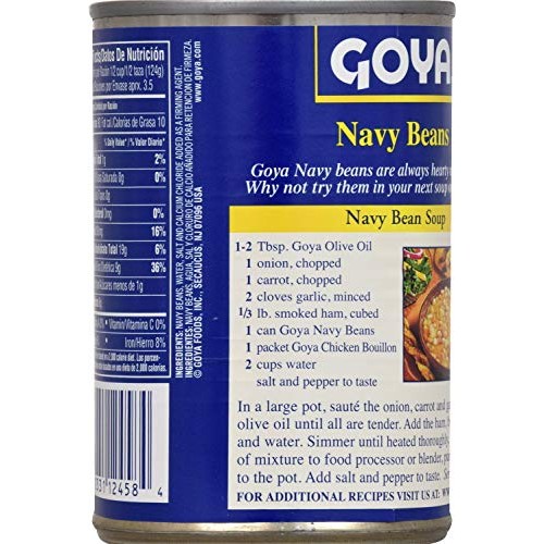 Goya Navy Beans 6 Pack, Total Of 93Oz
