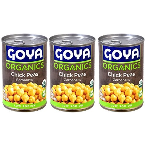 Goya Organic Chick Peas, 15.5 Oz 3 Pack Garbanzos - Non Gmo, L
