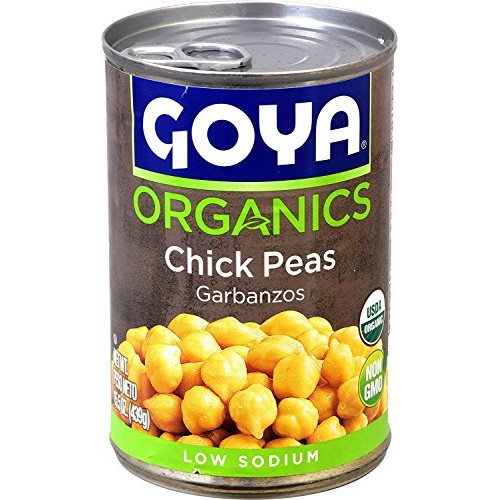 Goya Organics Chick Peas 15.5Oz | Garbanzos Organicos 439G Pack