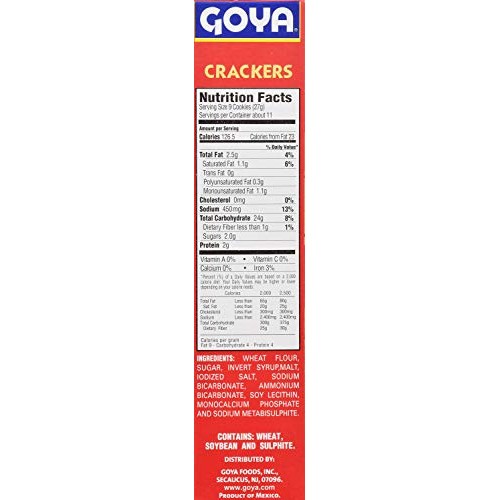Goya Original Snack Crackers, 10.5 Oz