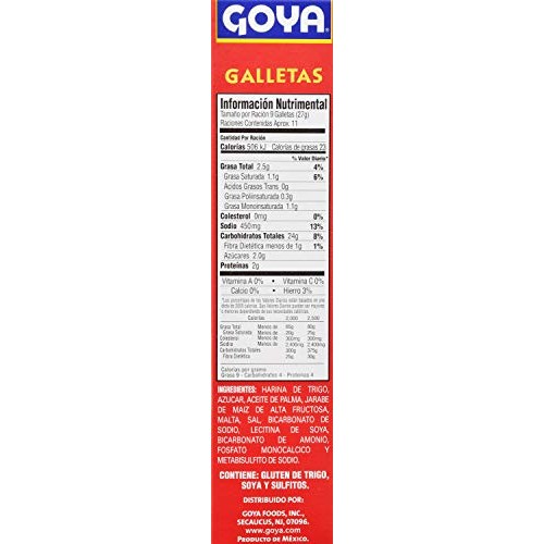 Goya Original Snack Crackers, 10.5 Oz