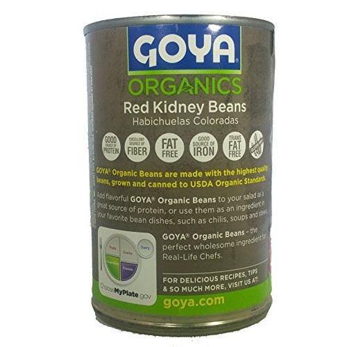 Goya Red Kidney Beans, Organic, Non Gmo, Low Sodium 15.5 Oz - 4