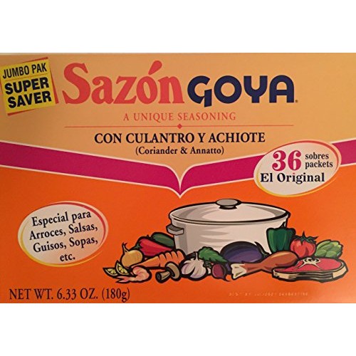 Goya Sazon Con Culantro Y Achiote 6.33Oz Super Pack 2 Pack