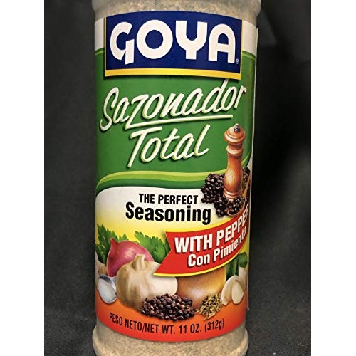 Goya Sazonador Total Con Pimienta, 11 Ounce 2 Pack Adobo Seaso