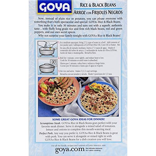 Goya Seasoned Rice and Black Beans Mix, 7 Ounce