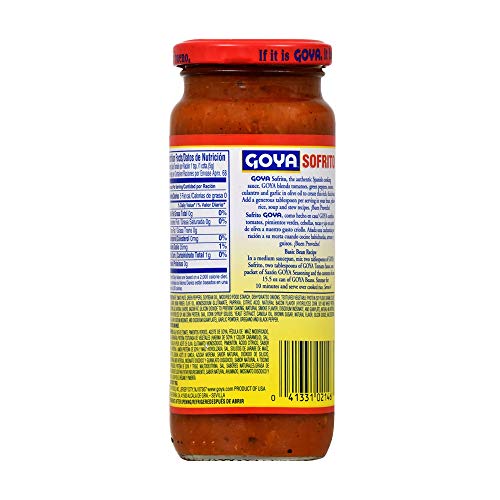 Goya Sofrito Tomato Cooking Base 12Ozpack Of 02