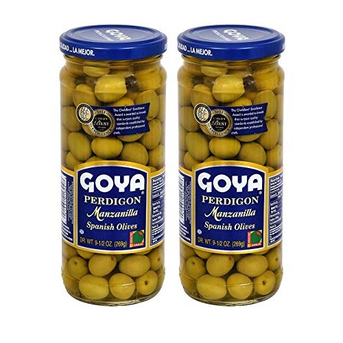 Goya Spanish Olives 2 Packs Perdigon Manzanilla Spanish Olives