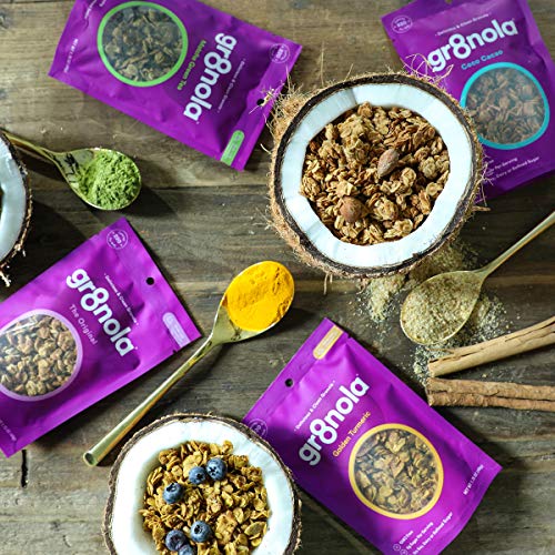 Gr8Nola Sampler Snack Packs - 4 Flavors - Healthy, Low Sugar Gra