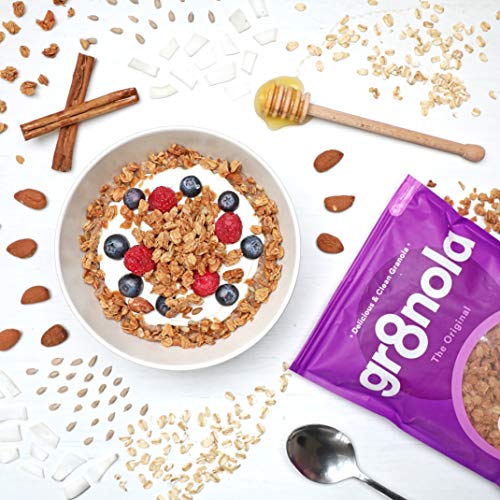 Gr8Nola The Original - Healthy, Low Sugar Granola Cereal - Made