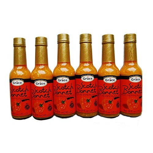 Grace Scotch Bonnet Hot Pepper Sauce 4.8Oz - 6 Pack