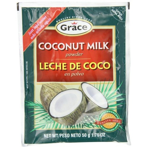 Grace Coconut Milk Powder Envelope, 1.76-Ounce 50G Pack Of 12