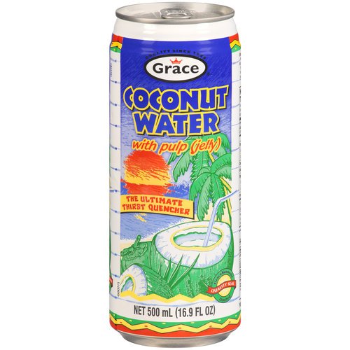 Grace Agua De Coco Con Pulpa / Coconut Water With Pulp 17.5Oz 8