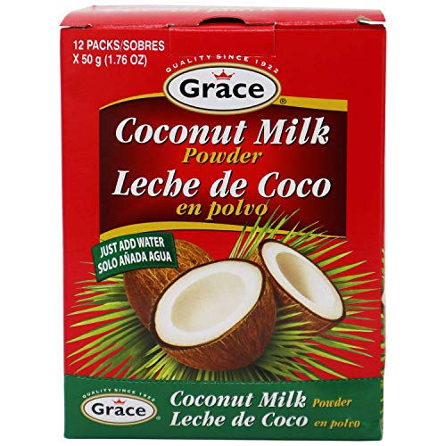 Grace Cocconut Milk Powder Envelope, 1.76-Ounce 50G Pack Of 12