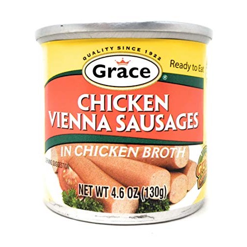 Grace Chicken Vienna Sausages in Chicken Broth 8 Pack, Total of...