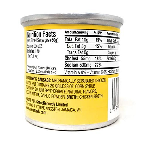 Grace Chicken Vienna Sausages in Chicken Broth 8 Pack, Total of...