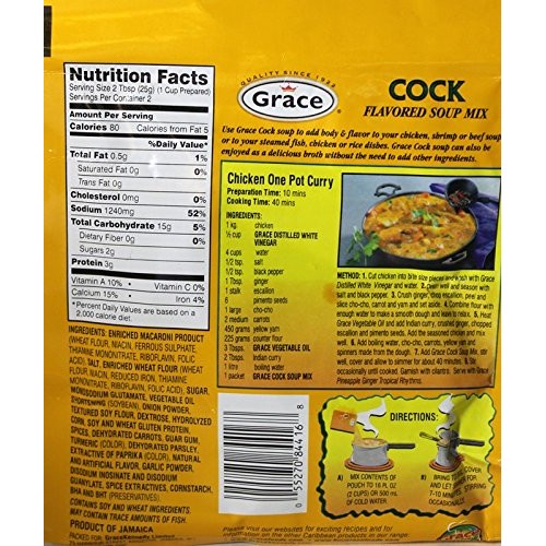 Grace Cock Soup Mix. 1.76 Oz Pack Of 24