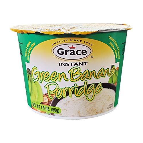 Grace Instant Green Banana & Cornmeal Porridge 12 Pack Bundle