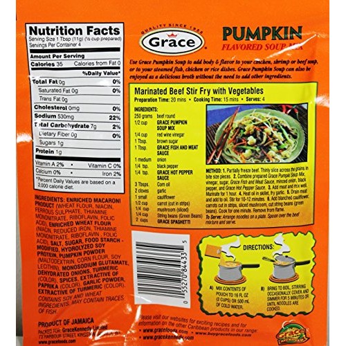 Grace Pumpkin Soup 1.59 Oz Pack Of 6