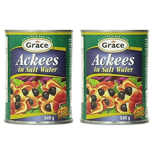 Grace Ackees In Salt Water Cans, 19 Ounce Pack Of 2