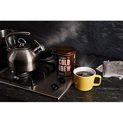 Gradys Cold Brew Coffee, 1 Storage Can With 4 Bean Bags, Regula
