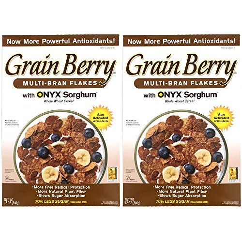Grain Berry Multi-Bran Flakes W/Onyx Sorghum - 2 Pack 24 Oz / 6