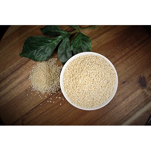 Grain Brain Organic Sesame Seeds White, Hulled, 16 Oz